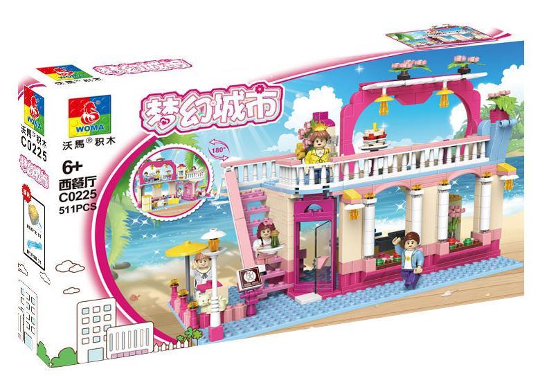 Bộ đồ chơi WOMA C0225 Nhà hàng Tây - Mặt trước hộp sản phẩm