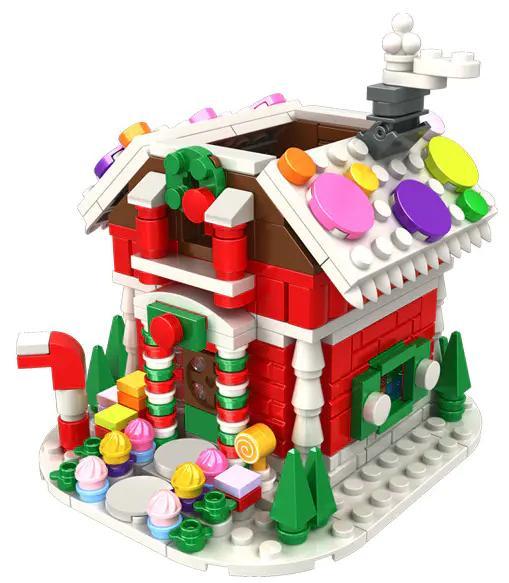 Mô hình Ngôi nhà Bánh Gừng WOMA C0270, bộ lắp ghép 322 chi tiết, đồ chơi xây dựng cho bé gái 6 tuổi, có thể dùng làm giá cắm bút