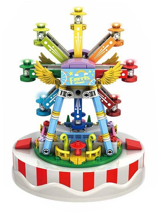 bộ lắp ghép Hộp nhạc vòng đu quay WOMA C0366 cho bé gái 6 tuổi, giá rẻ, món quà ý nghĩa.