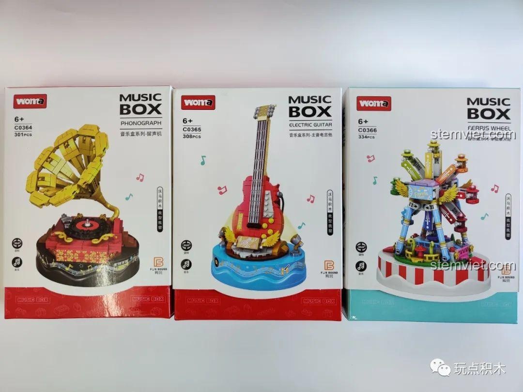 Hộp sản phẩm đồ chơi mô hình Vòng đu quay hạnh phúc WOMA C0366, chất lượng cao, phù hợp làm quà tặng sinh nhật.