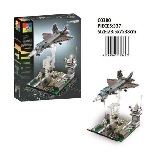 Bộ lắp ghép máy bay chiến đấu J-20 WOMA C0380 giá tốt, đồ chơi mô hình J-20 tàng hình cho bé trai 6 tuổi, bộ xếp hình máy bay phản lực tàng hình.