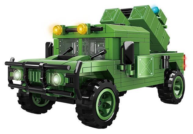 Bộ lắp ráp WOMA C0881 Xe bọc thép Hummer quân sự màu xanh lá, đồ chơi mô hình cho bé trai 6 tuổi, giá tốt.