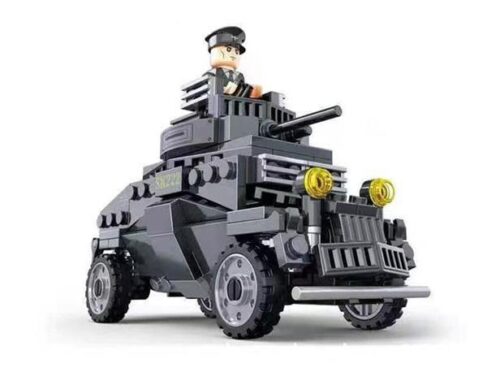 Bộ lắp ghép Xe Bọc Thép Hạng Nhẹ Sd.Kfz.222 WOMA C0886 cho bé trai 6 tuổi, đồ chơi mô hình quân sự giá tốt