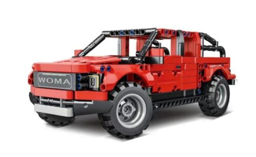 Xe Bán Tải Địa Hình Màu Đỏ WOMA C0912 bộ lắp ghép 514 chi tiết