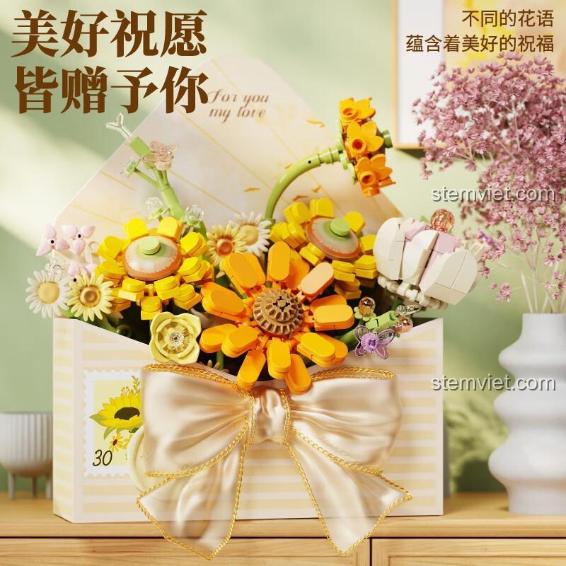 Bộ xếp hình Wonder Moon 804222 dùng để trang trí bàn làm việc, mang lại không gian tươi mới.