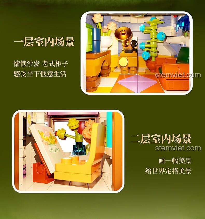 Ngôi Nhà Nấm Thần Tiên 5002 Wonder Moon, đồ chơi mô hình Ngôi Nhà Nấm Xếp Hình, mang đến trải nghiệm cổ tích cho con gái 14 tuổi, giá hời.