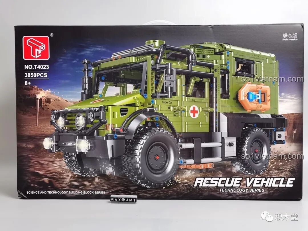 Hộp sản phẩm Xe Cứu Hộ Unimog T4023 Taigaole