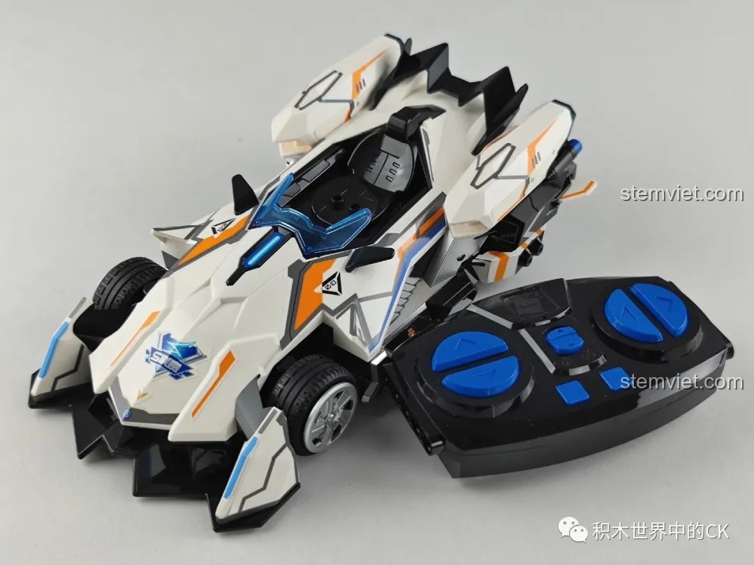 Trải nghiệm điều khiển xe đua QQ Phi Xa, video đồ chơi lắp ráp điều khiển từ xa Enlighten.