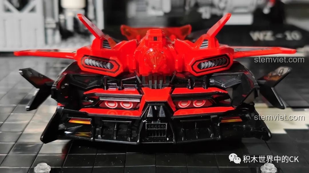 Góc nhìn phía sau xe đua QQ Phi Xa S-Phán Quyết Giả 74031, review bộ lắp ráp Enlighten.