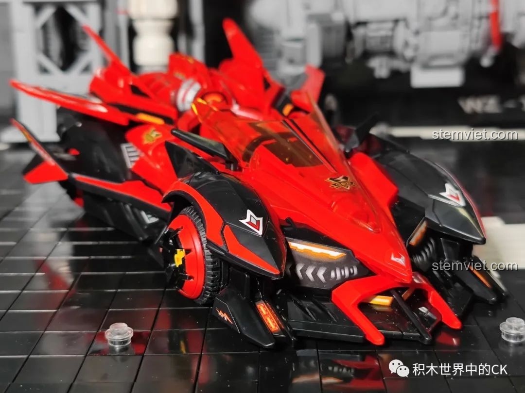 Xe đua QQ Phi Xa S-Phán Quyết Giả 74031 và minifigure Doraemon, đồ chơi lắp ráp sáng tạo.