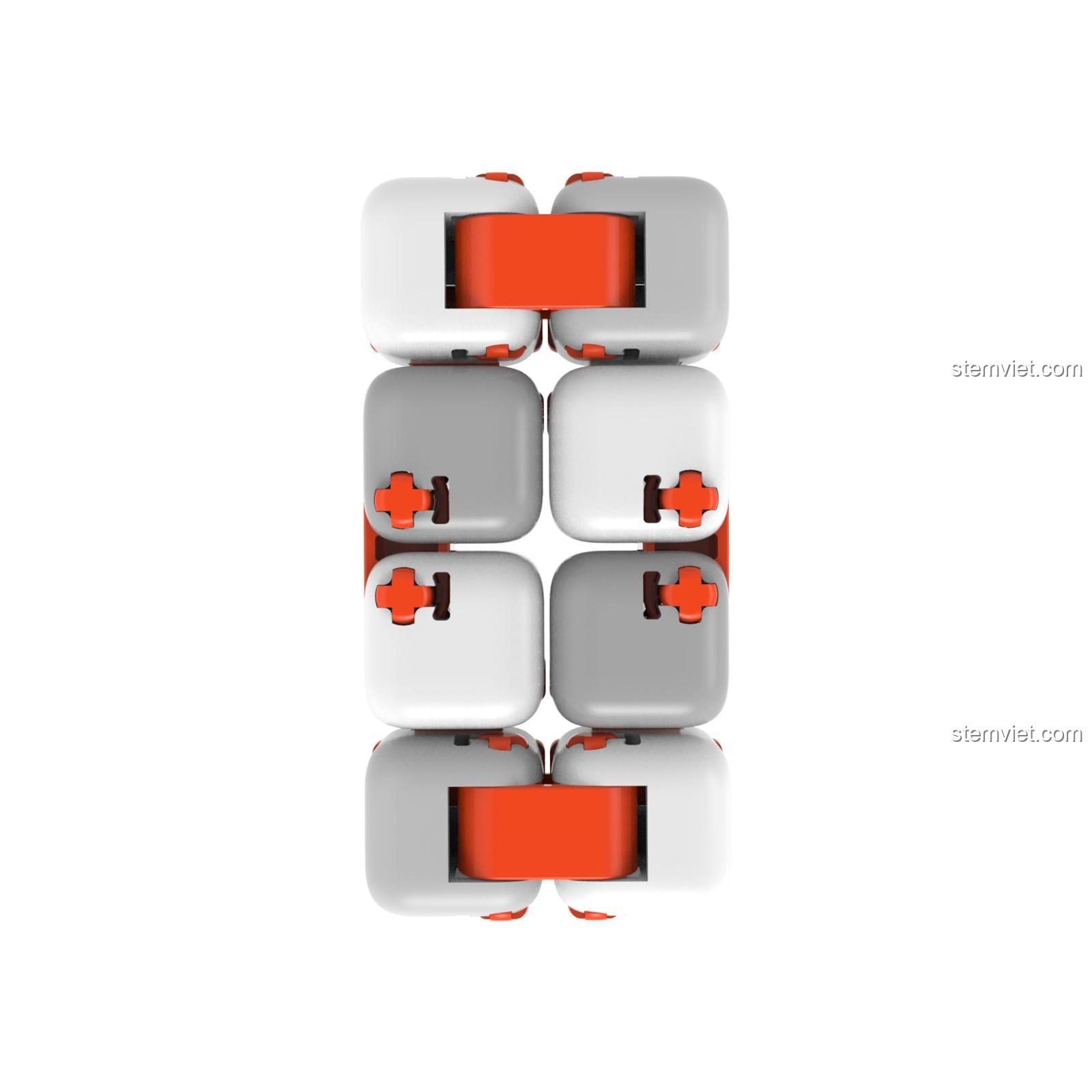 Bộ Xếp Hình Khối Vuông Giảm Stress Finger Cube Build Box - Sản phẩm khi lắp ráp dạng dây