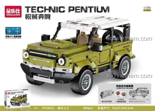 Hộp sản phẩm bộ đồ chơi Land Rover Defender điều khiển từ xa Xingleshi FF10022