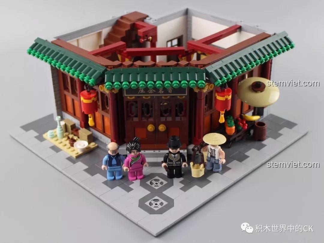 Thiết kế hộp quà tặng sang trọng của bộ lắp ráp Tòa nhà kiến trúc cổ Trung Quốc XB01021, lý tưởng làm quà tặng.