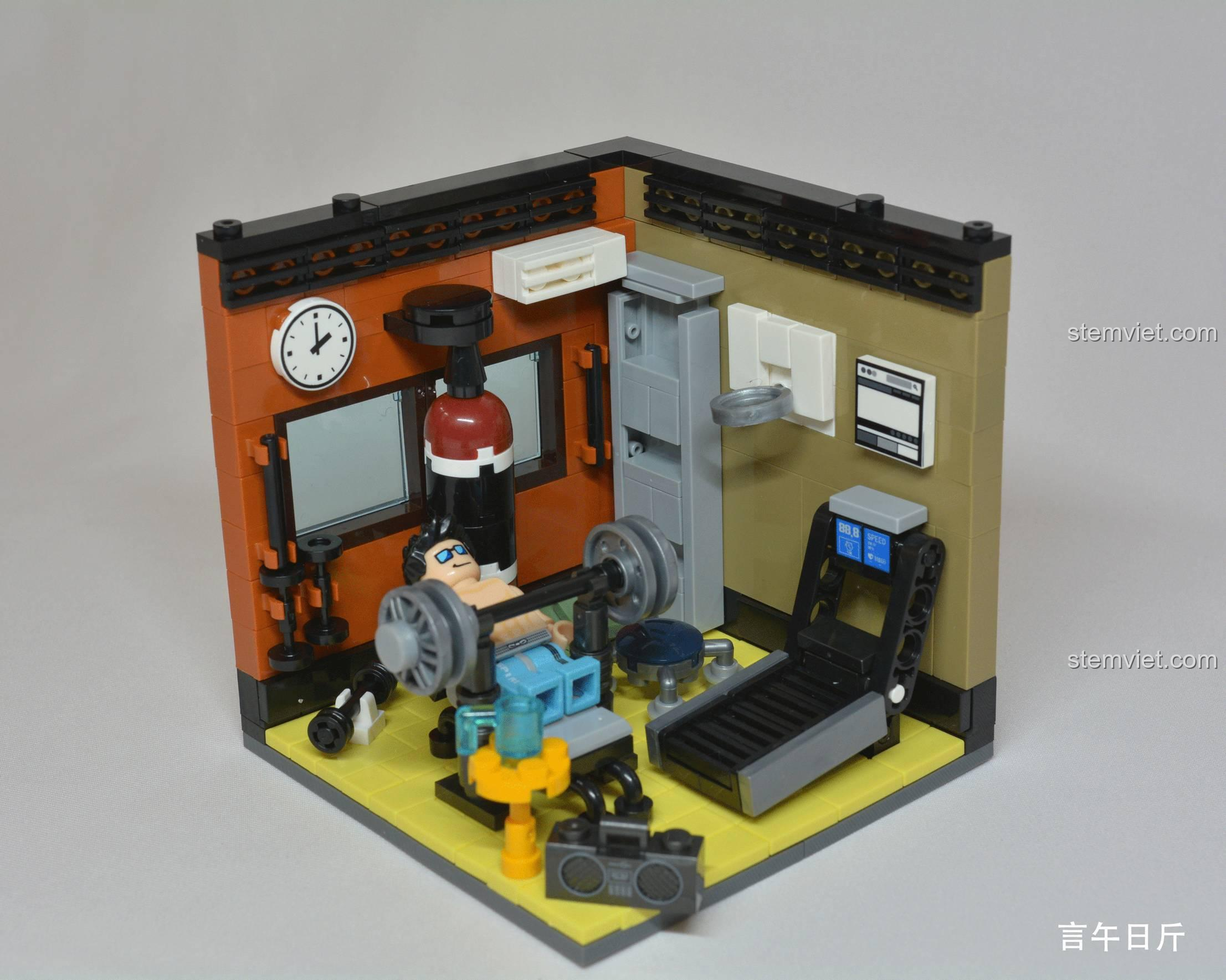 Mô hình phòng tắm XINGBAO XB-01401, đồ chơi xây dựng không gian sống, giá tiết kiệm