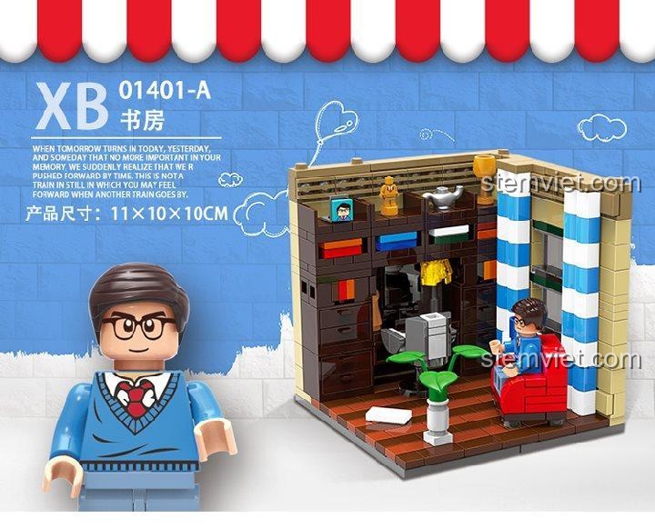 Bộ sưu tập 6 minifigure XINGBAO XB-01401, đồ chơi lắp ráp chi tiết, phù hợp thanh niên