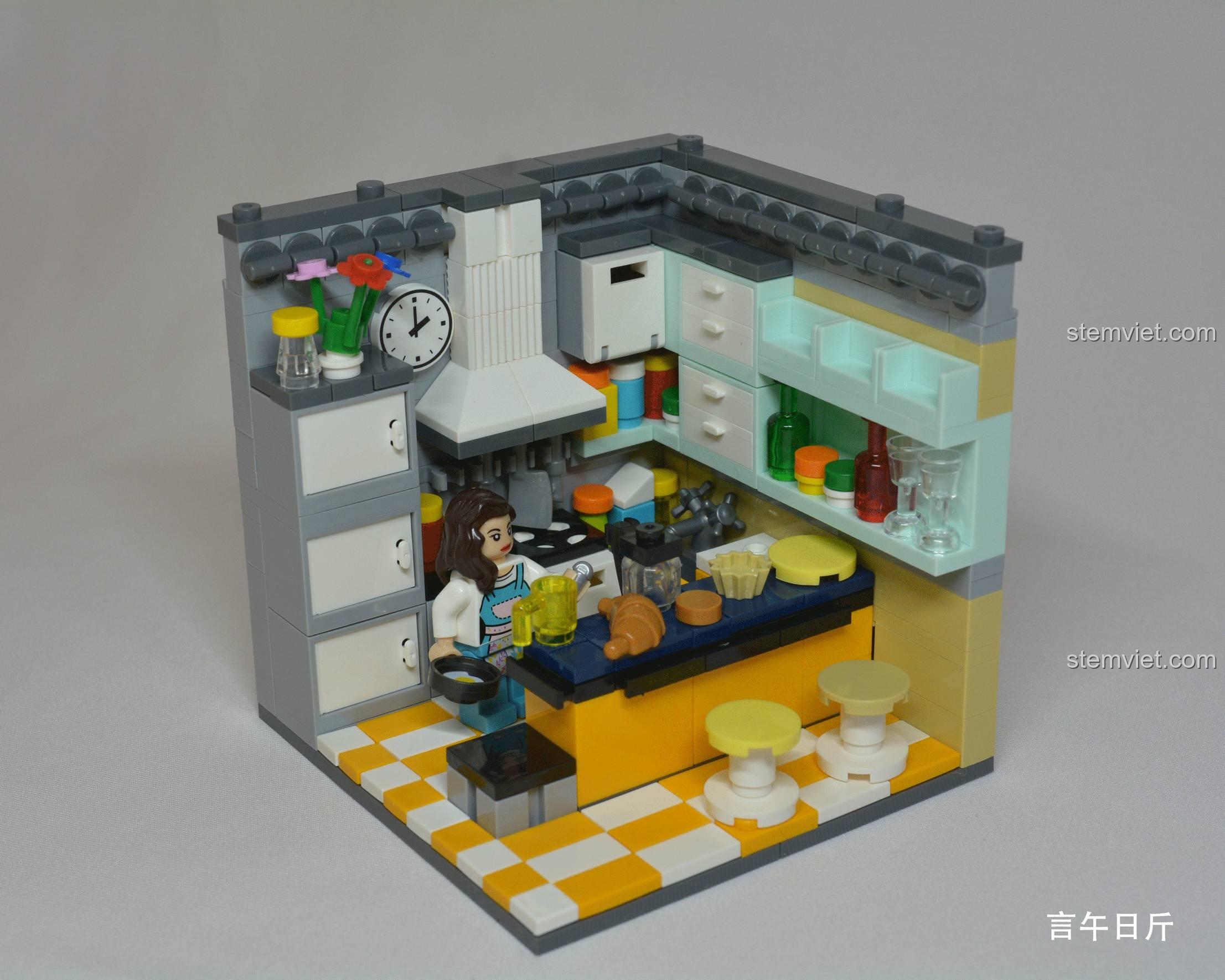 Hộp bộ lắp ghép XINGBAO XB-01401F Phòng bếp, bộ lắp ráp chất lượng cao, giá tiết kiệm