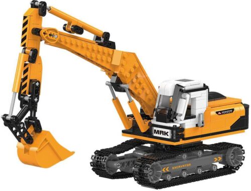 Bộ lắp ghép Máy Xúc XINGBAO XB-03038 722 chi tiết, đồ chơi mô hình xe công trình hạng nặng màu cam đen, phù hợp bé trai 6 tuổi, giá tốt.