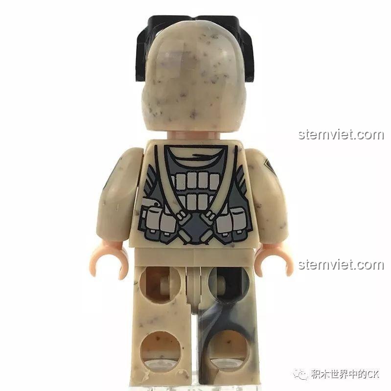 Minifigure Oprah từ bộ đồ chơi Xingbao XB-06010 Xe Địa Hình Quân Sự, nhân vật lính tinh nhuệ