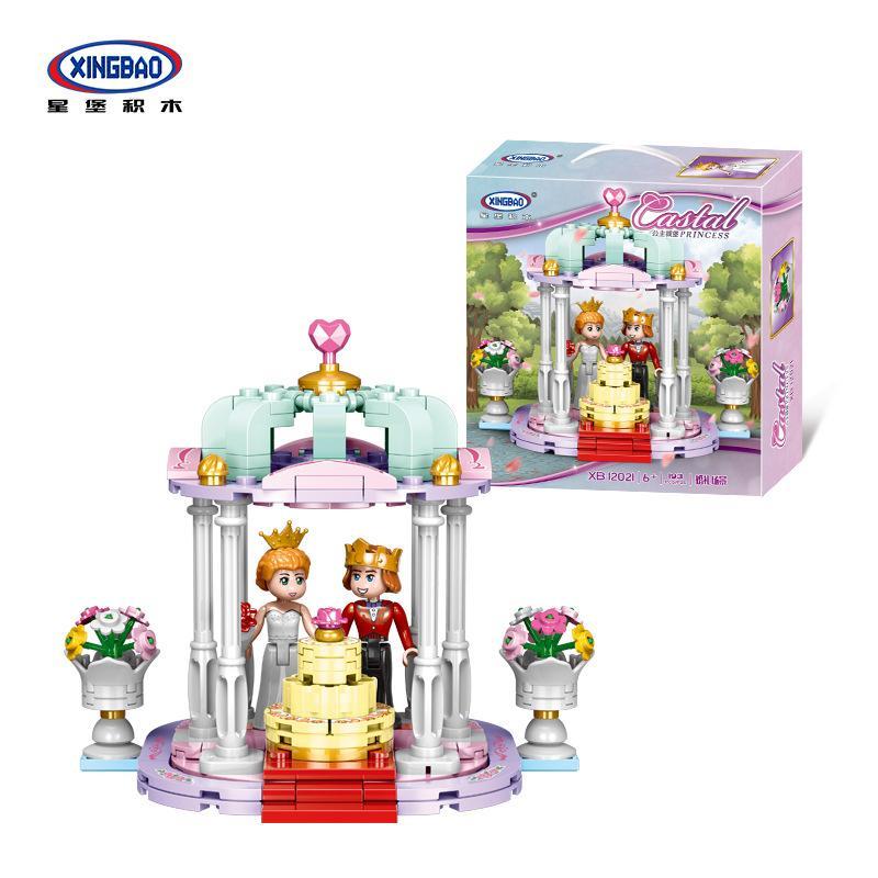 Bộ lắp ghép Lâu đài Công chúa XINGBAO XB-12021 cảnh đám cưới hoàng gia, đồ chơi lắp ráp cho bé gái 6 tuổi, giá tốt