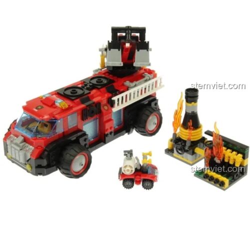 Kích thước hộp đồ chơi xếp hình XINGBAO XB-14005 Xe Chữa Cháy Cứu Hỏa, dài 49cm, cao 35cm, rộng 7cm.