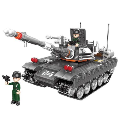 bộ lắp ráp Xe Tăng T59 XINGBAO XB-50024 giá tốt cho bé trai 6 tuổi, mô hình quân sự có 2 lính minifigure