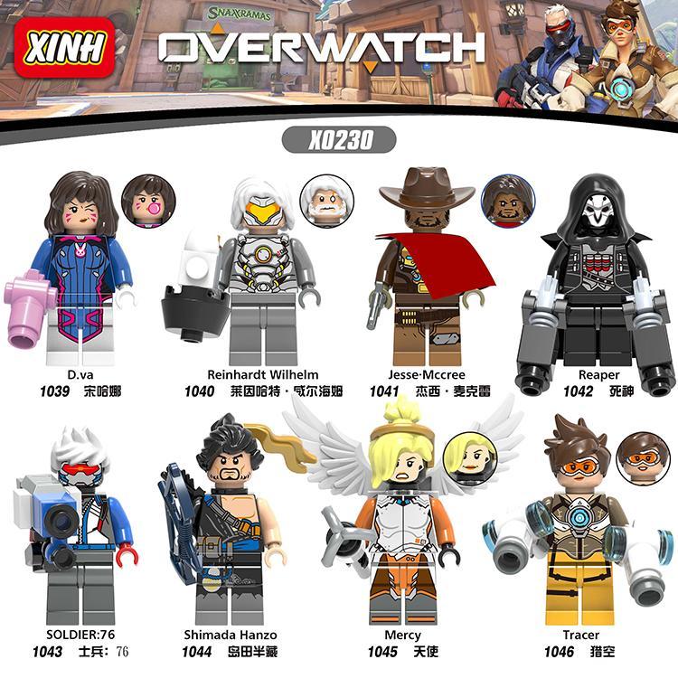 Minifigure Soldier: 76 Overwatch XINH 1043 bộ đồ chơi lắp ráp chất lượng cao cho bé trai 12 tuổi giá tốt.