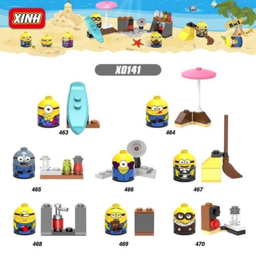 Minions - Bộ 8 Mô Hình Nhân Vật Hoạt Hình - Hộp sản phẩm