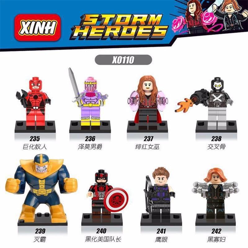 STORM HEROES XINH X0110 bộ đồ chơi nhân vật Marvel 236 泽莫男爵