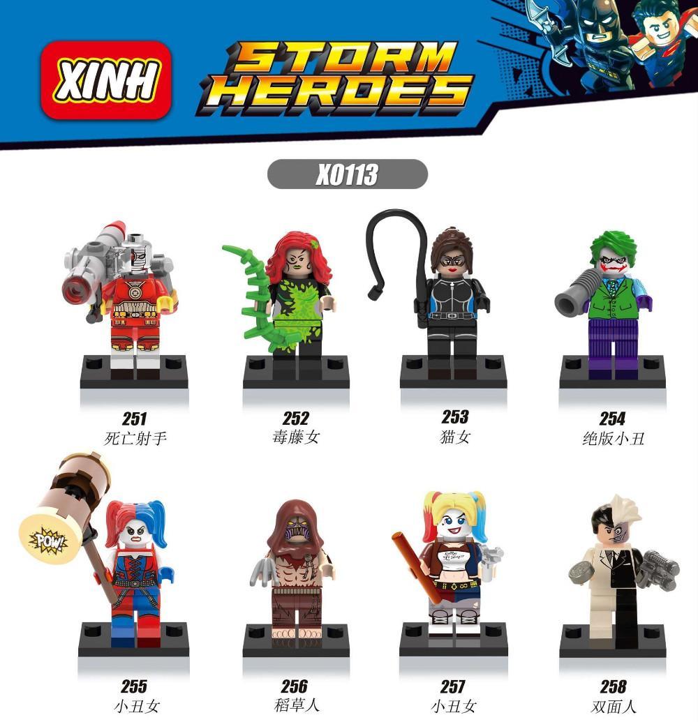 Bộ 8 Siêu Anh Hùng DC Comics XINH X0113 - Bộ đồ chơi siêu anh hùng XINH