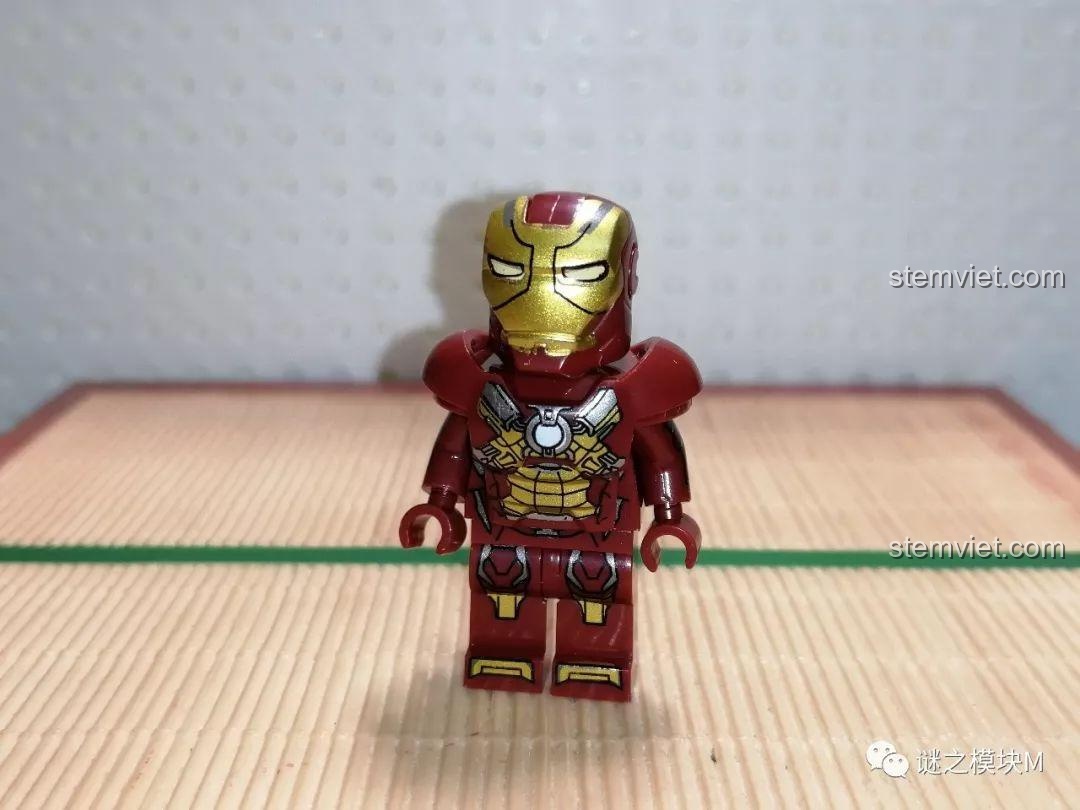 Minifigure Người Sắt MK17 XINH X0267, bộ lắp ghép siêu anh hùng Marvel, thiết kế giáp độc đáo