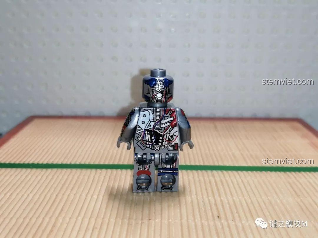 Minifigure Ultron phiên bản gốc XINH X0267, bộ lắp ghép siêu anh hùng Marvel, mặt lưng