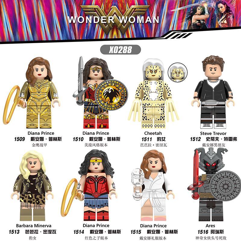 Bộ 8 Minifigure Wonder Woman - Diana Prince 1509