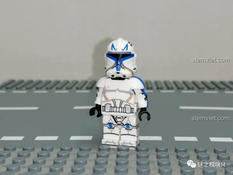 Minifigure đại úy 501st Legion Rex XINH, màu xanh dương, in ấn chi tiết cao, phù hợp bé trai 6 tuổi