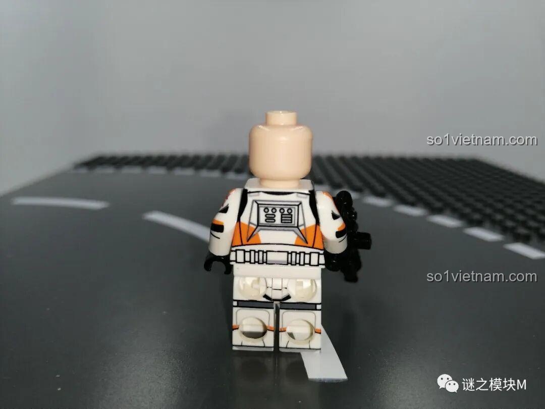 Minifigure Clone Trooper Waxer Star Wars XINH X0305 với phụ kiện
