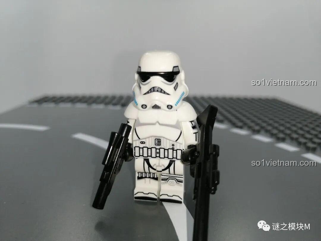Minifigure Imperial Stormtrooper Star Wars XINH X0305 với súng