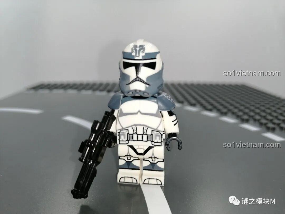 Minifigure Wolfpack Trooper Star Wars XINH X0305 với súng