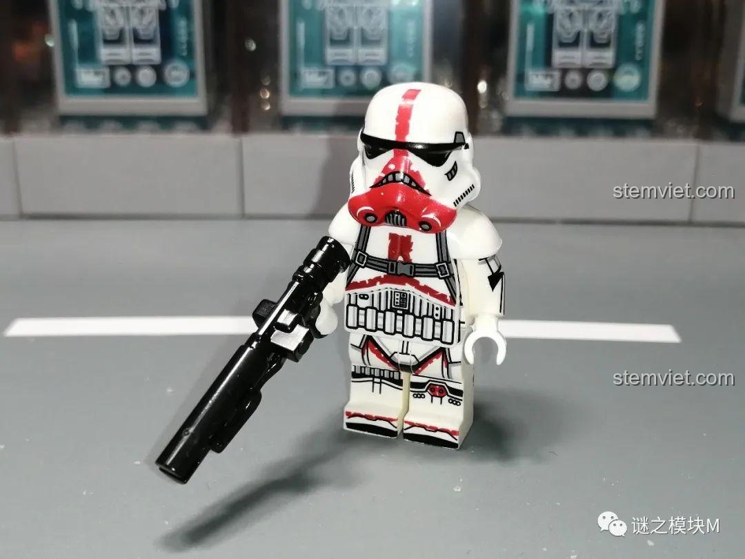 Minifigure Sabine Wren XINH X0307 không đội mũ, chi tiết khuôn mặt và tóc, bộ đồ chơi Minifigure Star Wars độc đáo.