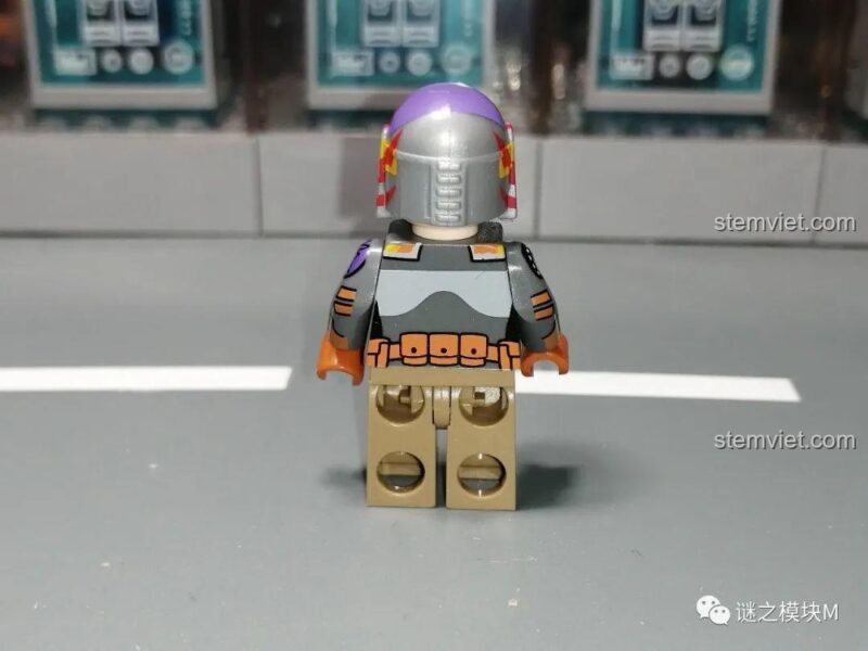 Minifigure Sabine Wren XINH X0307, chi tiết in ấn tinh xảo trên giáp, bộ đồ chơi Minifigure Star Wars.