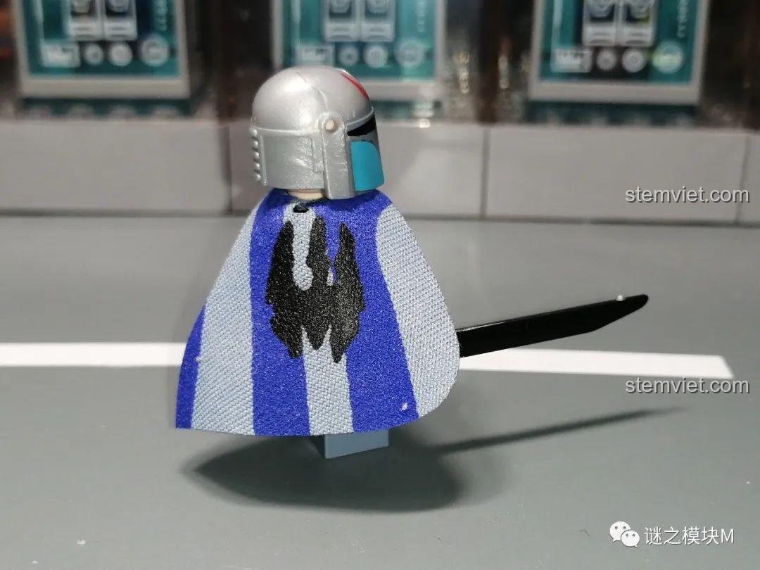 Minifigure Vizsla từ Biệt Đội Clone Force 99 307, chi tiết sắc nét, đồ chơi mô hình cho bé trai 6 tuổi.