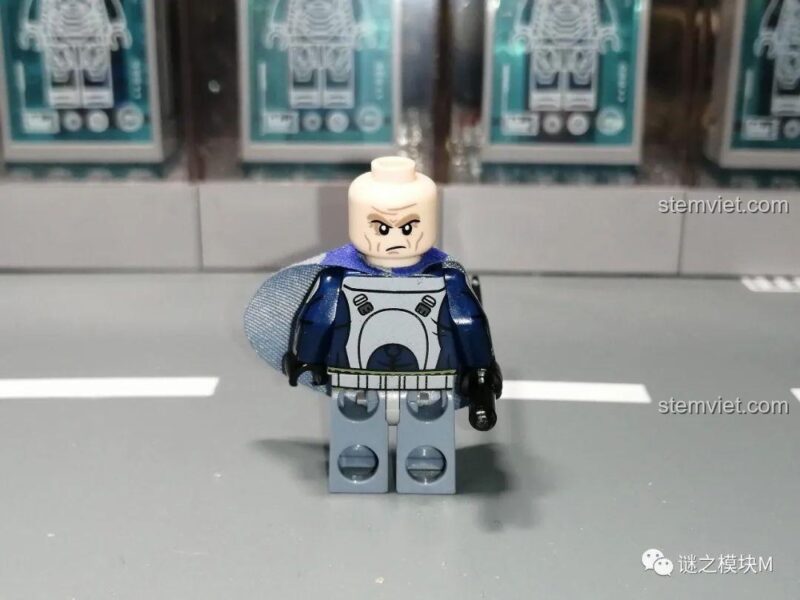 Minifigure Vizsla XINH X0307, chi tiết in ấn tinh xảo trên giáp, bộ đồ chơi Minifigure Star Wars.