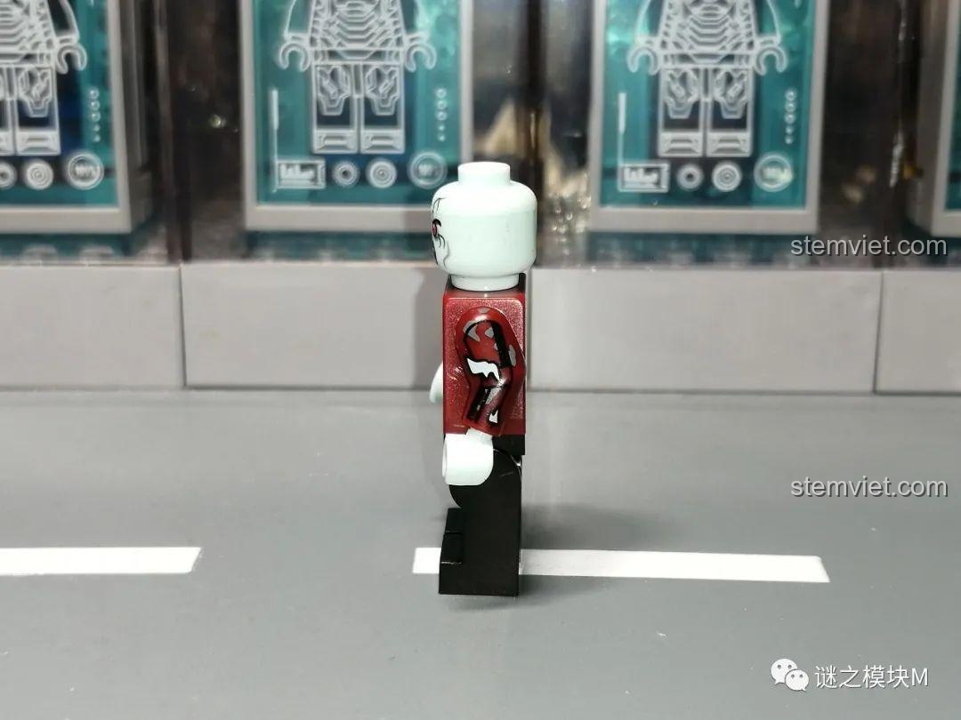Đồ chơi mô hình Minifigure Marvel Zombie XINH X0325, Scarlet Witch zombie mặt bên