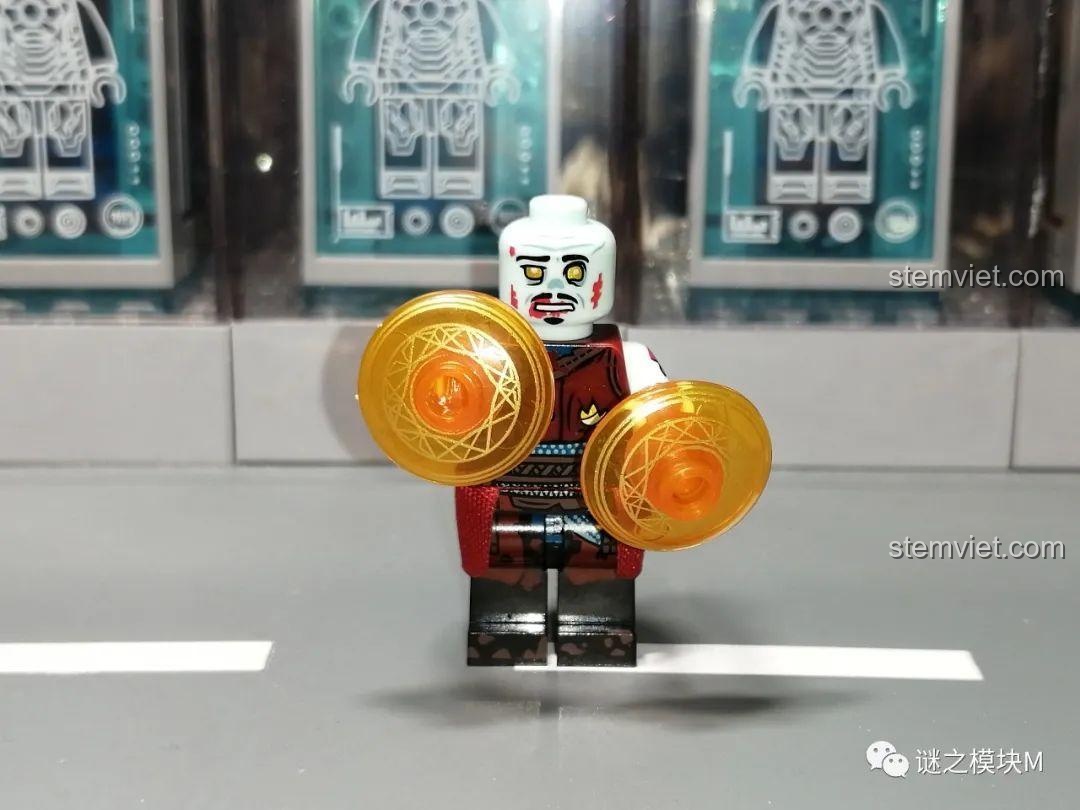 Đồ chơi mô hình Minifigure Marvel Zombie XINH X0325, Wong zombie với hiệu ứng phép thuật