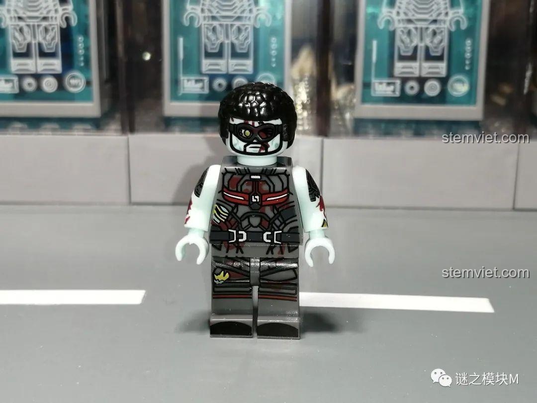 Minifigure Marvel Zombie XINH X0325, đồ chơi mô hình Falcon zombie