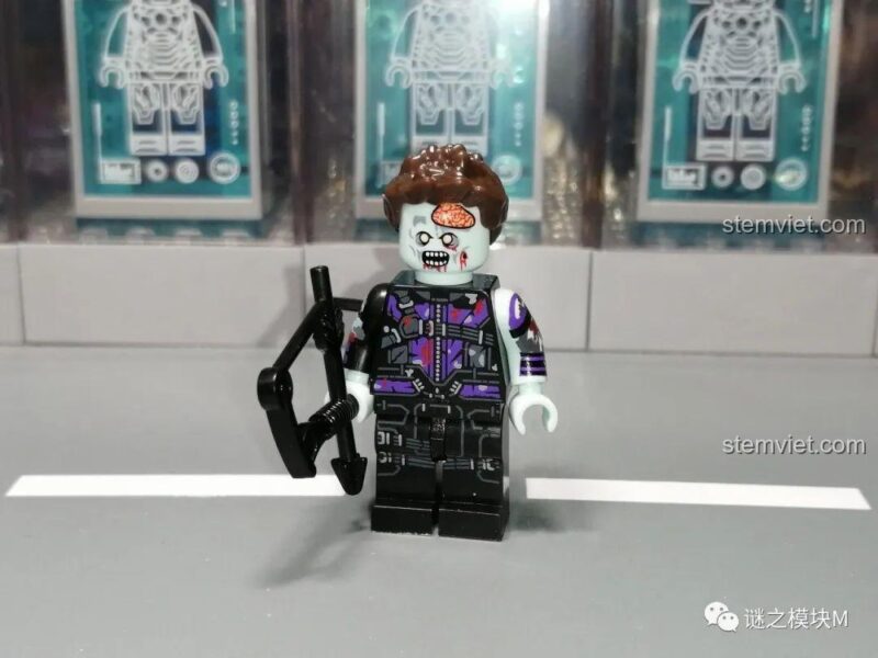Minifigure Siêu Anh Hùng Zombie XINH X0325, đồ chơi lắp ghép Hawkeye zombie