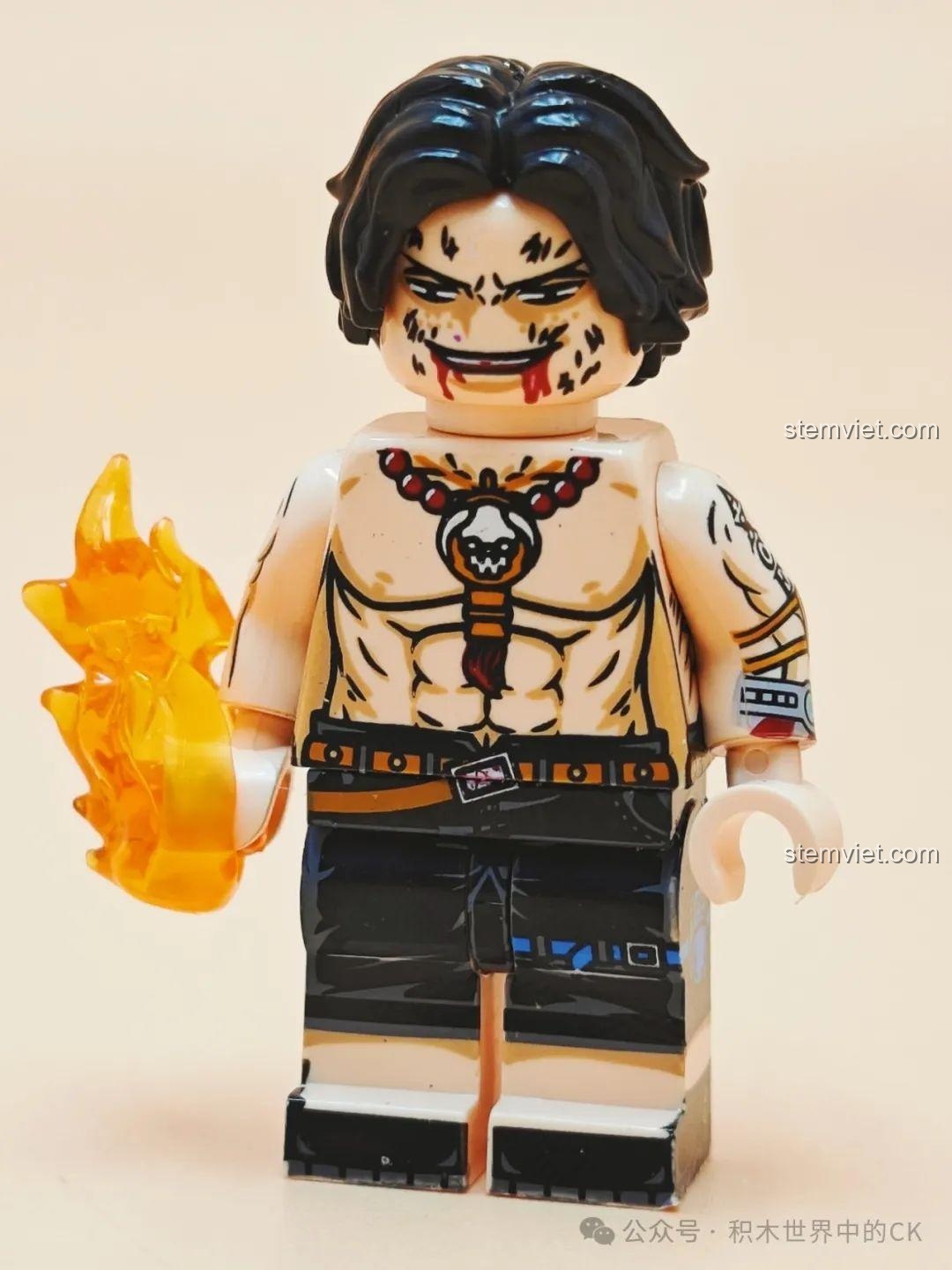 Bộ 8 Minifigure One Piece XINH X0353 - Hình ảnh chi tiết Edward Newgate