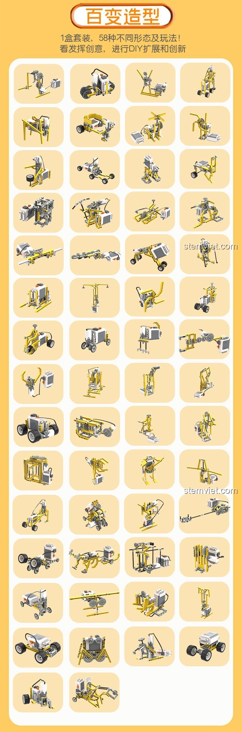 Bộ lắp ráp lập trình XK BC-83 Bộ Lắp Ráp Giáo Dục STEM 58 Trong 1 phát triển trí tuệ cho bé trai 6 tuổi, giá tiết kiệm