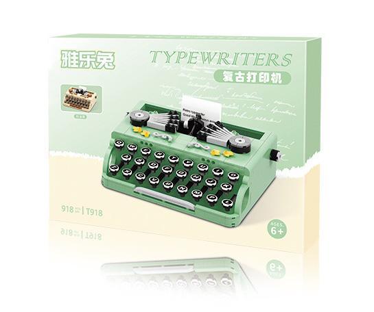 Hộp bộ đồ chơi Máy đánh chữ cổ điển Yaletu T918, đồ chơi lắp ráp cho bé 6 tuổi, giá tốt