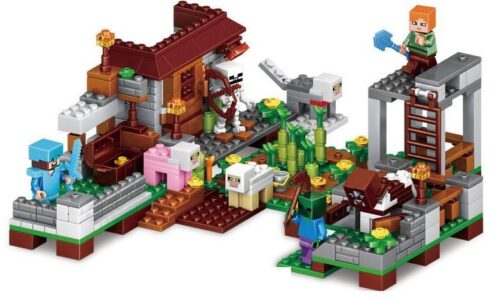 Bộ lắp ráp YILE 839A Thế giới Minecraft, đồ chơi xếp hình cho bé trai 6 tuổi, giá rẻ.