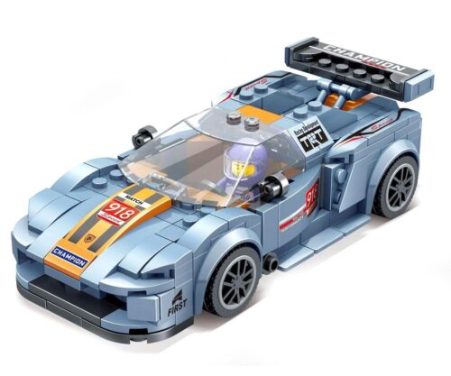 Bộ đồ chơi xe đua Porsche 918 RSR màu xám với 1 minifigure, 280 chi tiết, phù hợp cho bé trai 8 tuổi