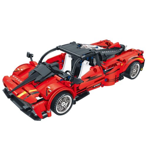 Bộ lắp ráp Pagani Huayra Yonglexing 11013, siêu xe Pagani Huayra màu đỏ đen, đồ chơi mô hình cho bé trai 6+ tuổi, giá tốt.